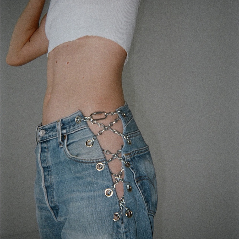 EB Denim Vintage Levi’s Blue Chain Denim Pant